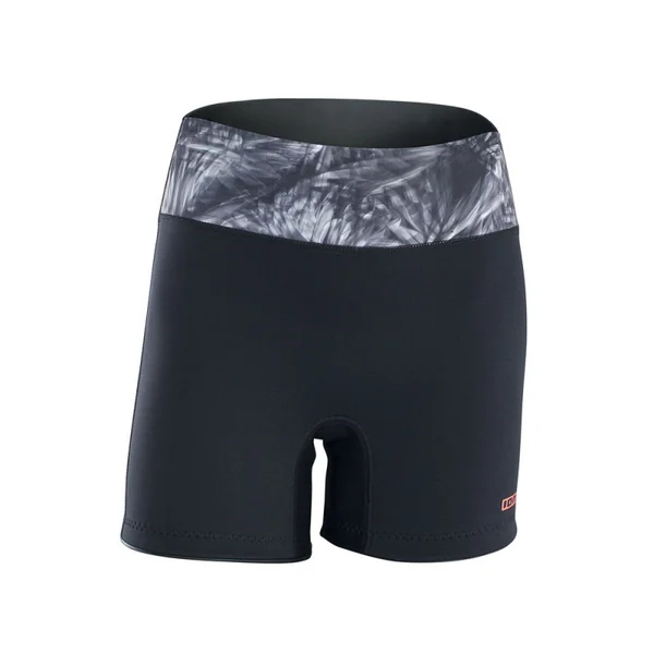 SHORT NEOPRENE FEMME ION BLACK FLOWERS