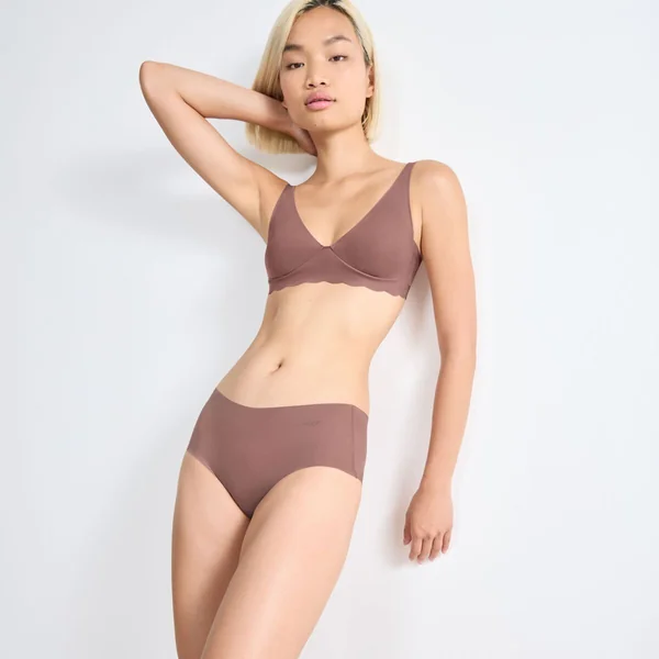 Shorty en microfibre marron Sloggi