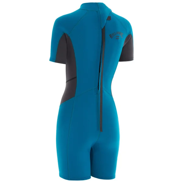 Shorty Femme Billabong Launch 2/2 backzip manches courtes bleu