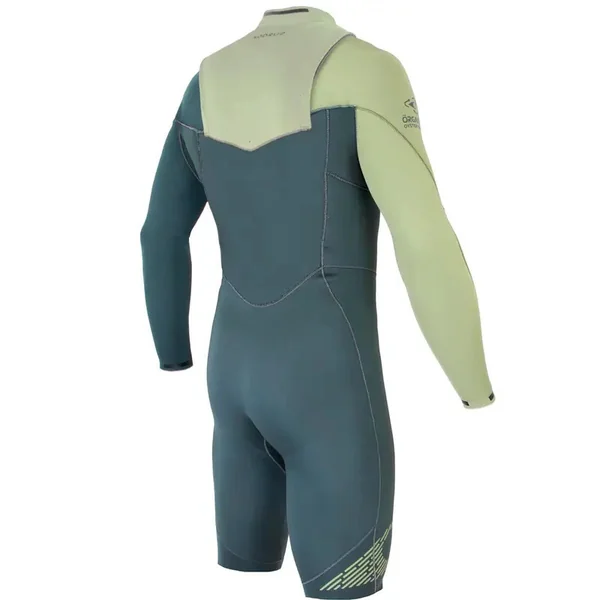 Shorty manche longue Sooruz Fighter 3/2mm Front zip Green