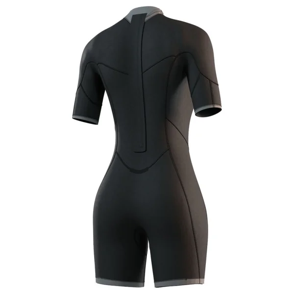 Shorty neoprene femme mystic brand flatlock ss 3-2 backzip 2026 noir