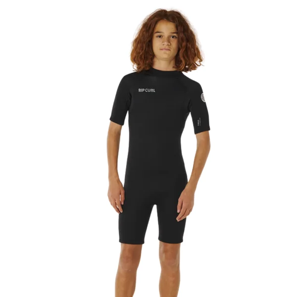 Shorty Néoprène Enfant RIP CURL TRAD 2/2mm Back Zip Noir