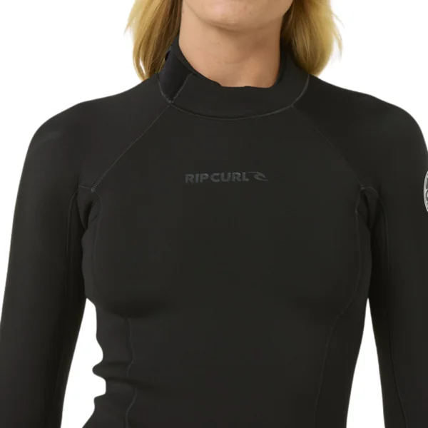 Shorty Néoprène Femme RIP CURL DAWN PATROL LS 2/2mm Back Zip Noir