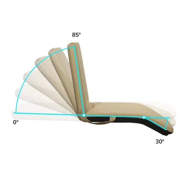 Siege inclinable autoportant double kactus - caramel
