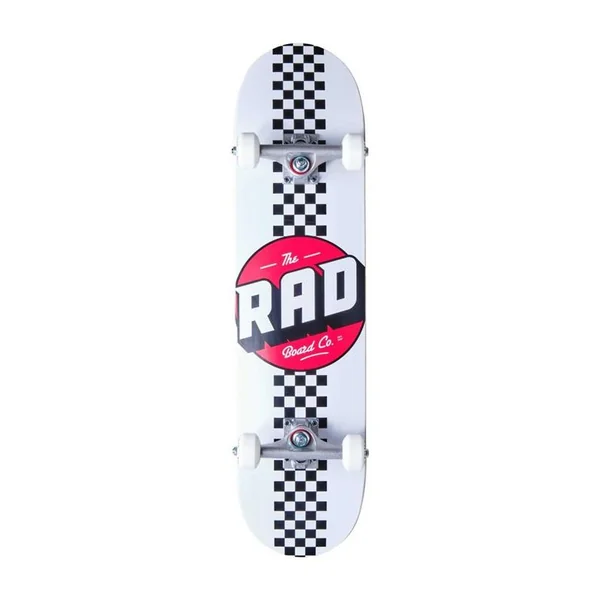 Skate RAD Checker Stripe Blanc 7.75