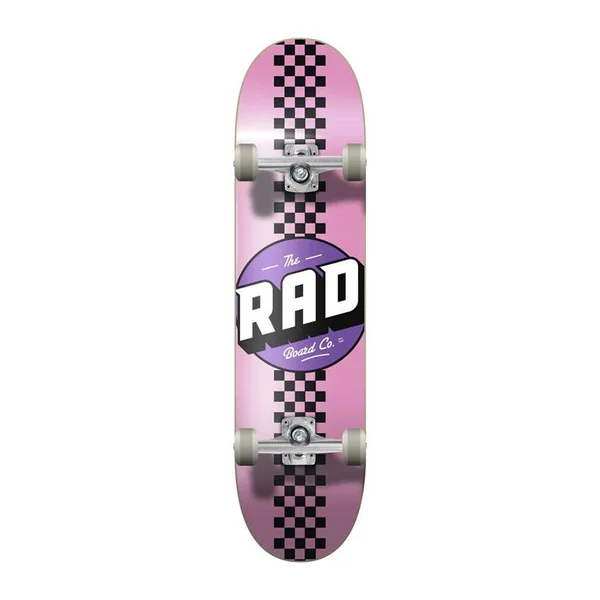 Skate RAD Checker Stripe Rose/Noir 7.75