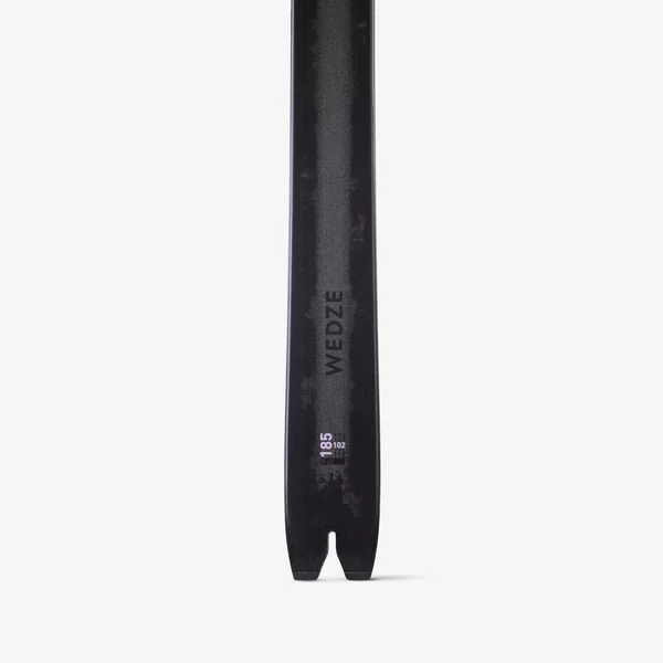 Skis de randonnée carbone avec peaux et sans fixation, WILDER 102