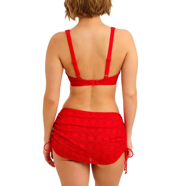 Slip Bikini jupette - Rouge Freya Maillots