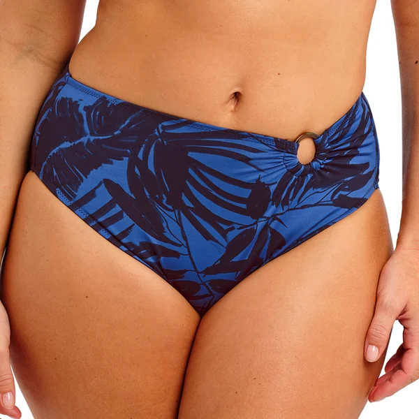 Slip Bikini taille mi-haute bleu Fantasie Bain
