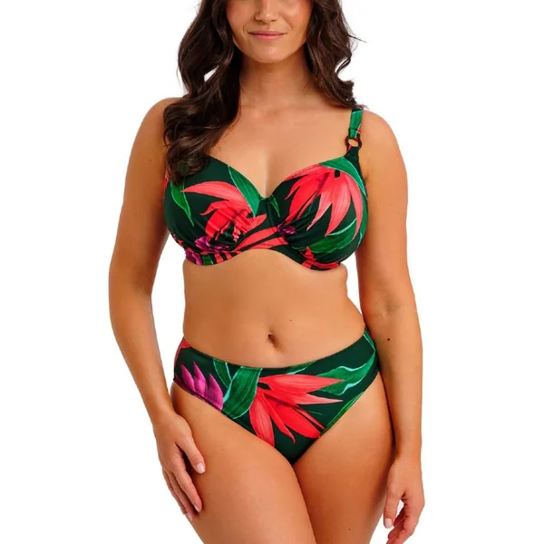 Slip Bikini taille mi-haute - Mangrove rouge Fantasie Bain