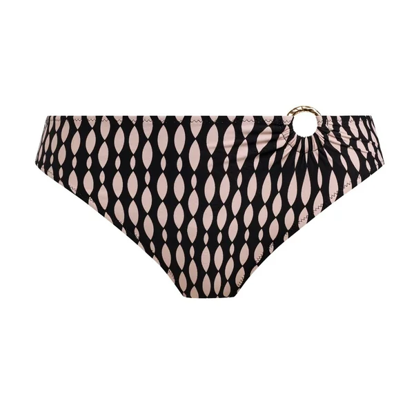 Slip Bikini taille mi-haute noir Fantasie Bain