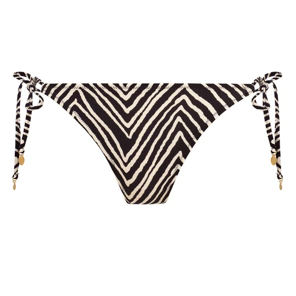 Slip Bikini à nouettes black Freya Maillots