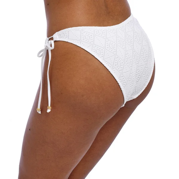 Slip Bikini à nouettes Blanc Freya Maillots
