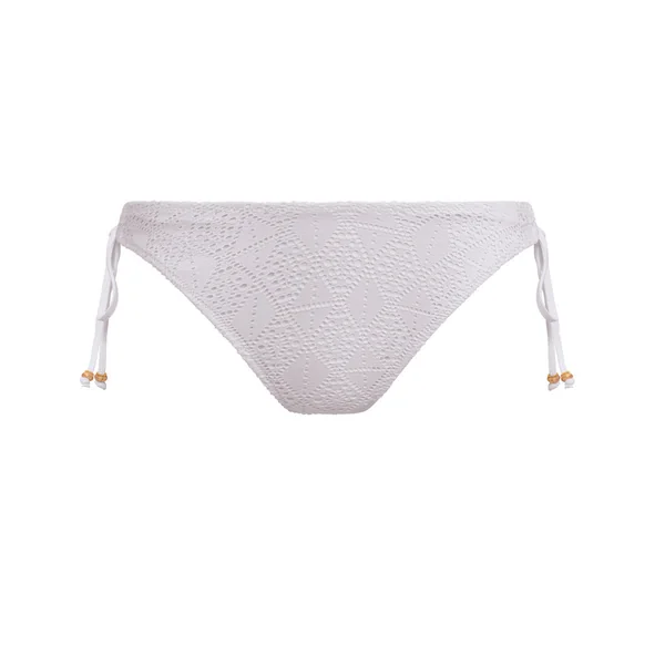 Slip Bikini à nouettes Blanc Freya Maillots