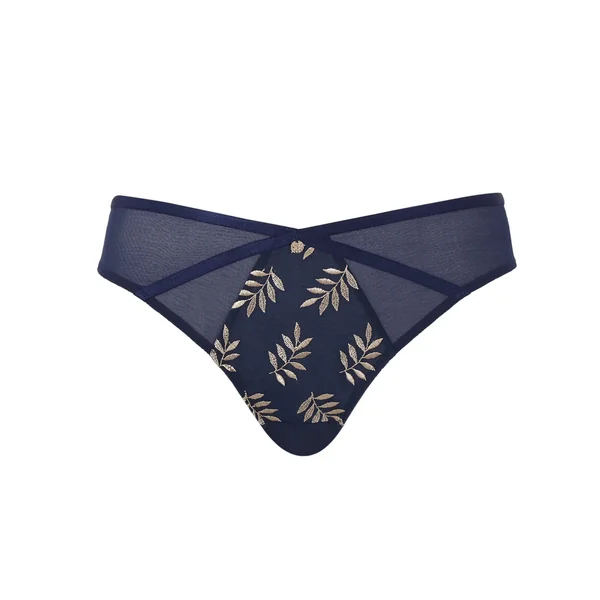 Slip Bresilien - Bleu et Champagne Panache Tango