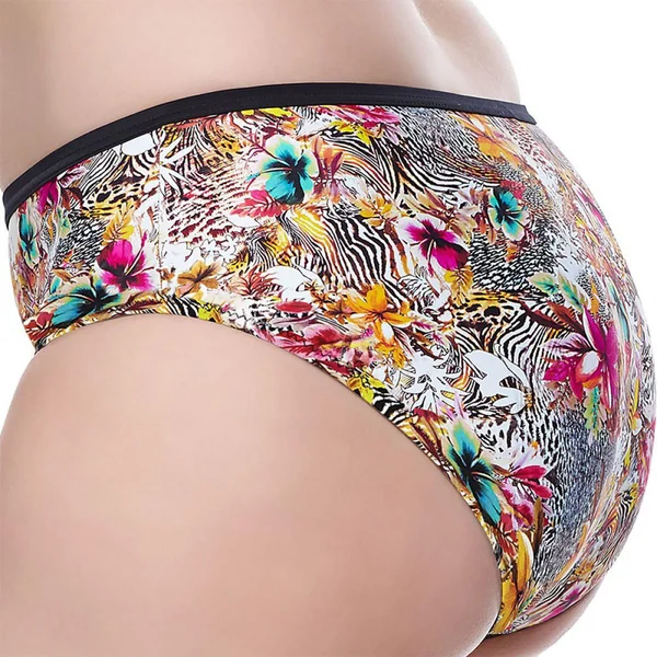Slip de bain taille mi-haute