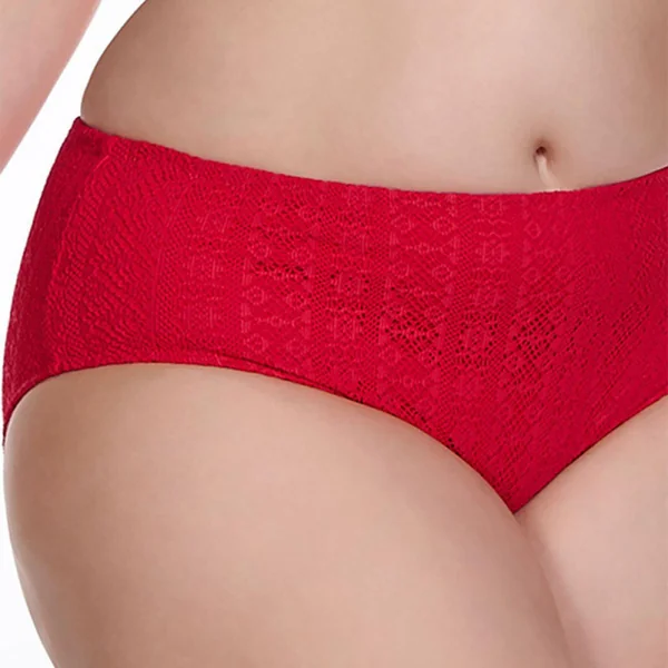 Slip de bain taille mi-haute