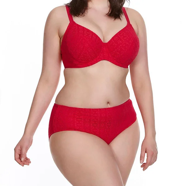 Slip de bain taille mi-haute
