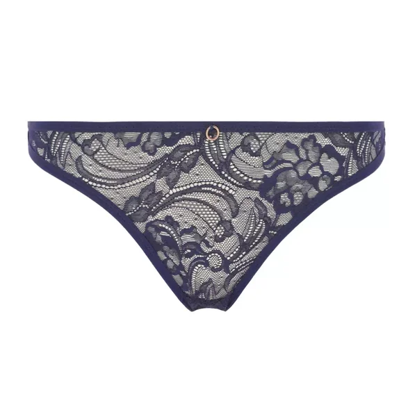 Slip italien en dentelle bleu Aubade
