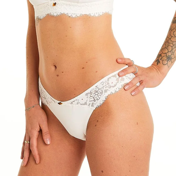Slip ivoire Gaïa beige Camille Cerf x Pomm Poire