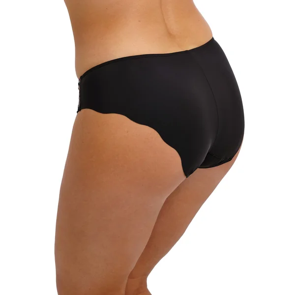 Slip noir à motifs fleuris Fantasie