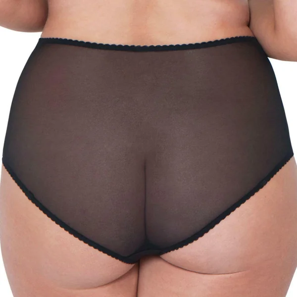 Slip taille haute avec porte jarretelles amovibles
