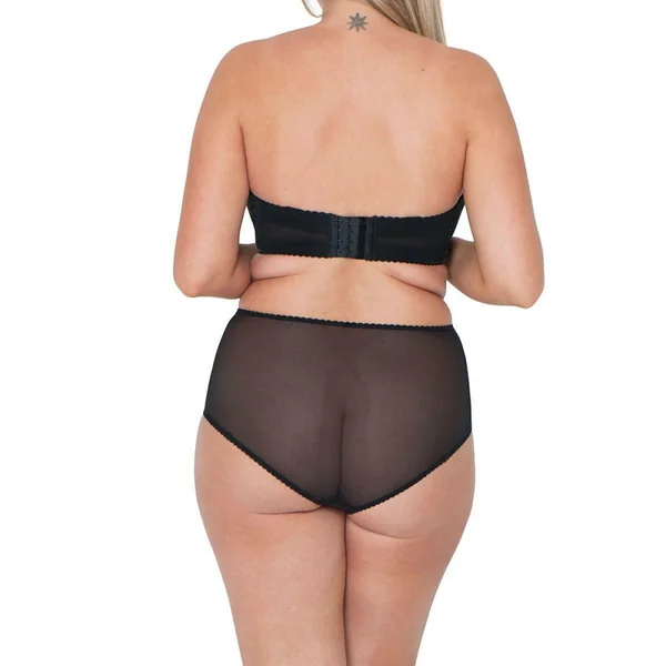 Slip taille haute avec porte jarretelles amovibles