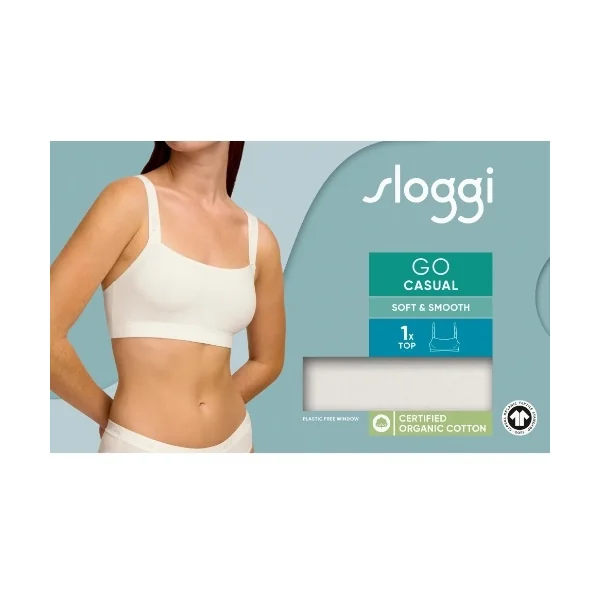 Sloggi GO Casual blanc soutien-gorge sans armatures en dentelle