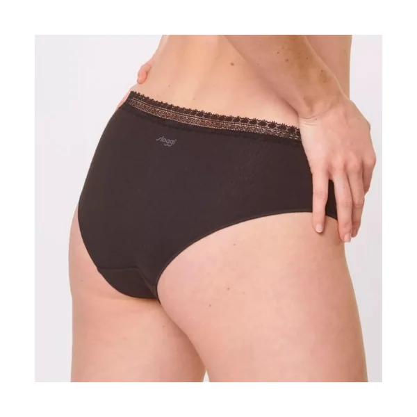 Sloggi GO Ribbed noir shortie