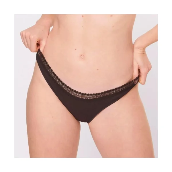 Sloggi GO Ribbed noir slip brésilien