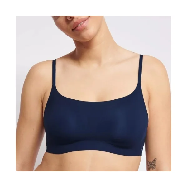 Sloggi Zero Feel bleu marine soutien-gorge sans armatures en dentelle