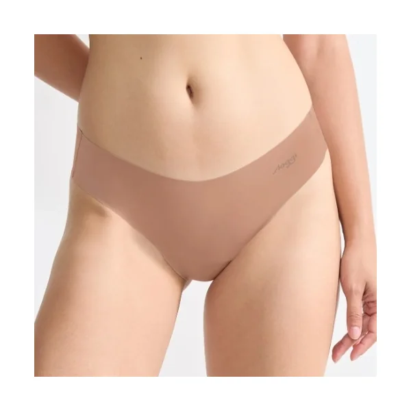 Sloggi Zero Microfibre marron culotte string
