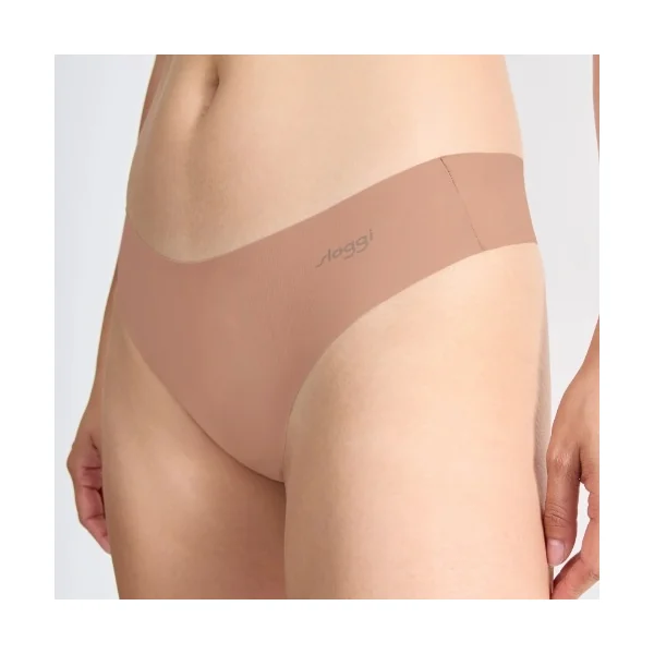 Sloggi Zero Microfibre marron culotte string