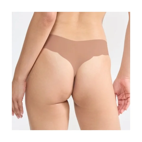 Sloggi Zero Microfibre marron culotte string