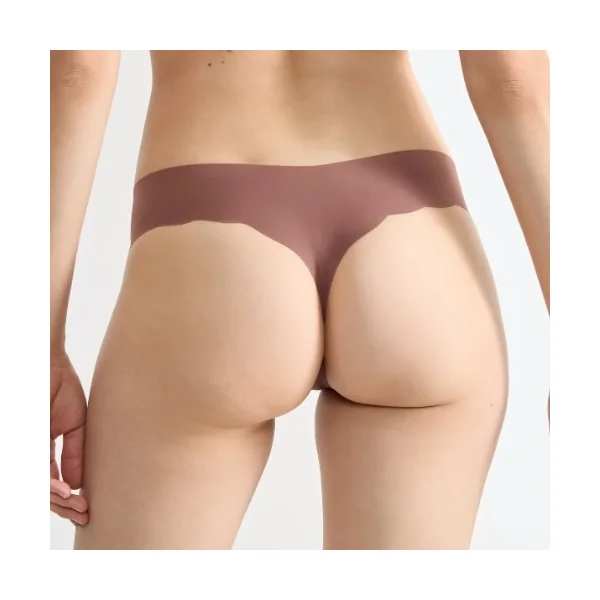 Sloggi Zero Microfibre marron culotte string