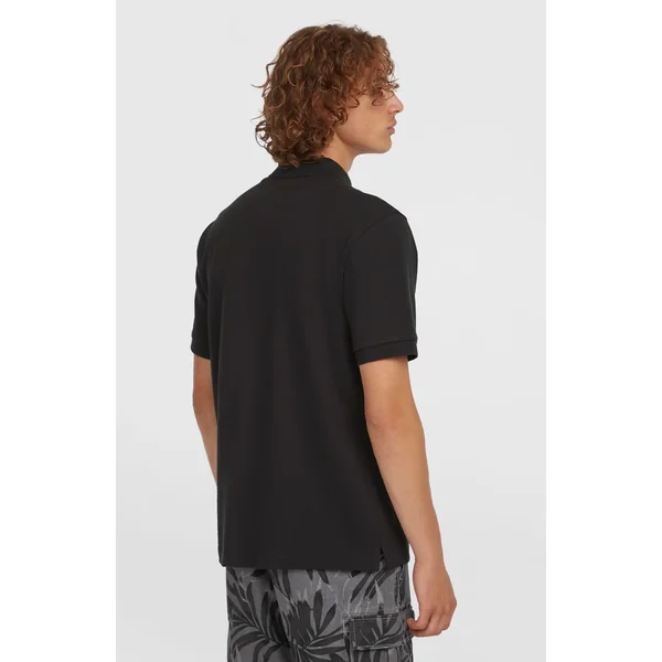 Slub Polo Small Logo | Black Out