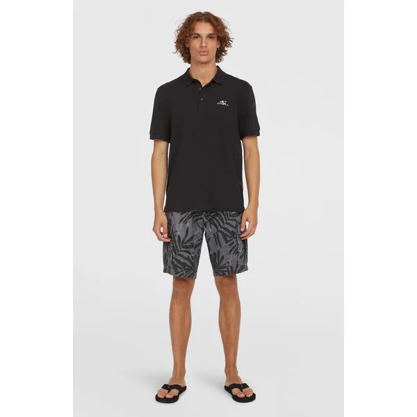 Slub Polo Small Logo | Black Out