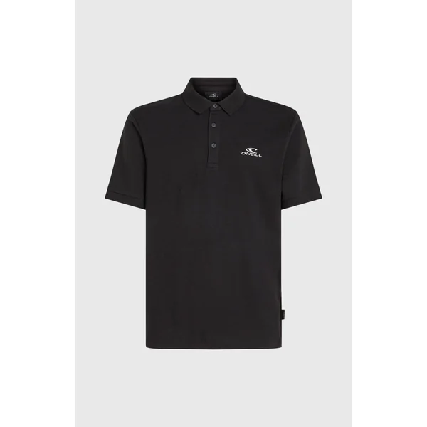 Slub Polo Small Logo | Black Out