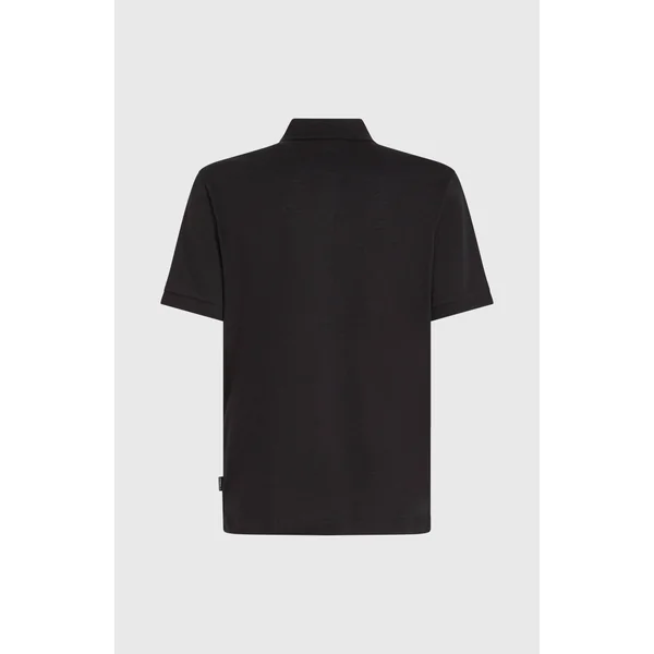 Slub Polo Small Logo | Black Out