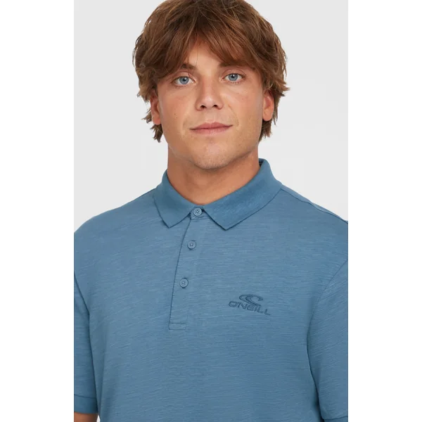 Slub Polo Small Logo | Copen Blue