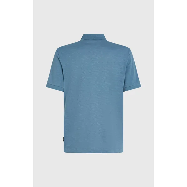 Slub Polo Small Logo | Copen Blue