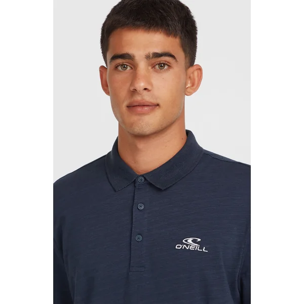 Slub Polo Small Logo | Ink Blue