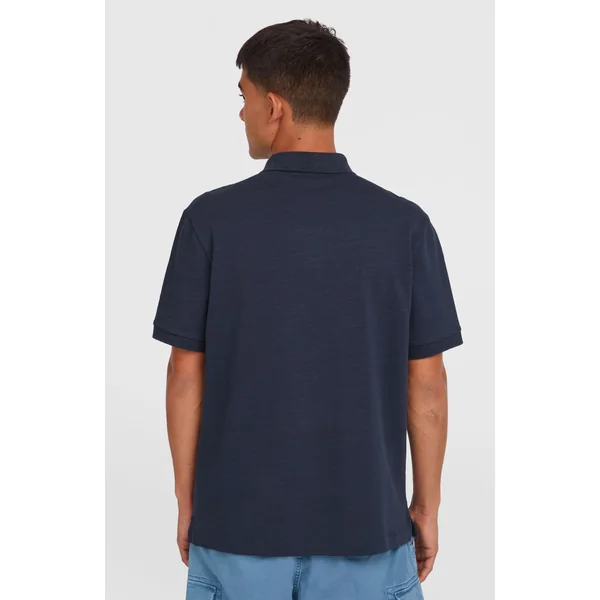 Slub Polo Small Logo | Ink Blue
