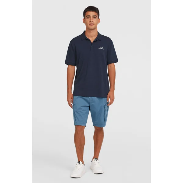 Slub Polo Small Logo | Ink Blue