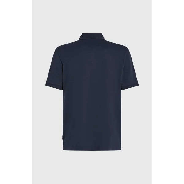 Slub Polo Small Logo | Ink Blue