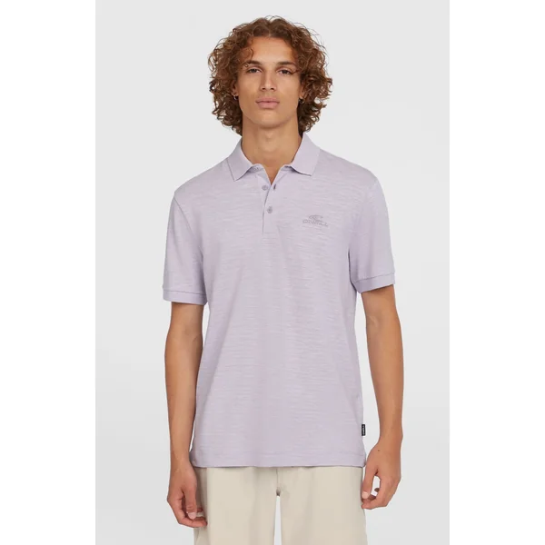 Slub Polo Small Logo | Purple Gleam