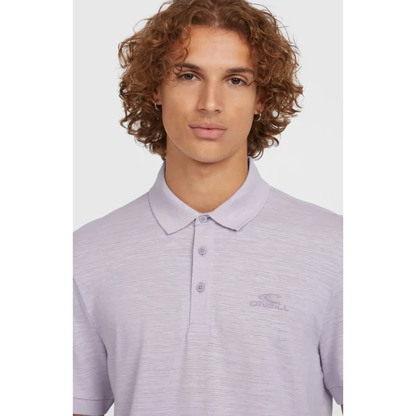 Slub Polo Small Logo | Purple Gleam