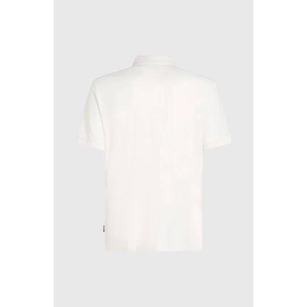Slub Polo Small Logo | Snow White