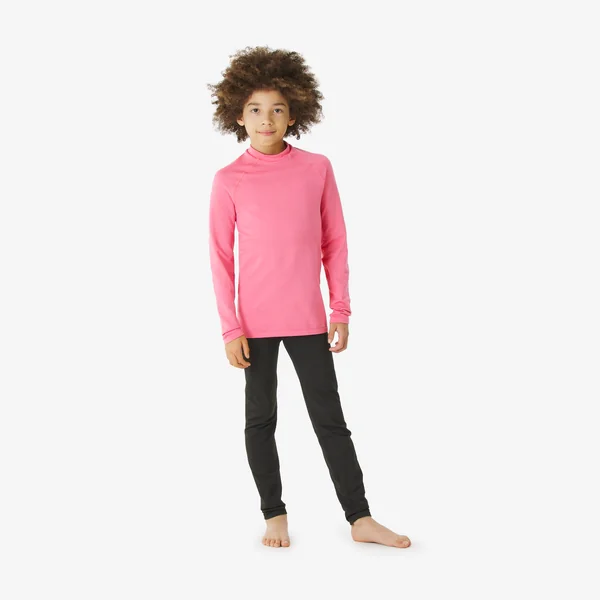 Sous-vêtement thermique de ski enfant, BL 500 seamless rose