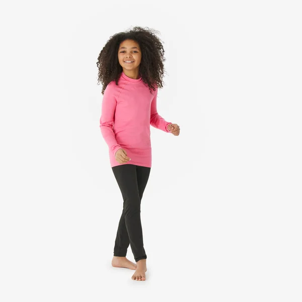 Sous-vêtement thermique de ski enfant, BL 500 seamless rose